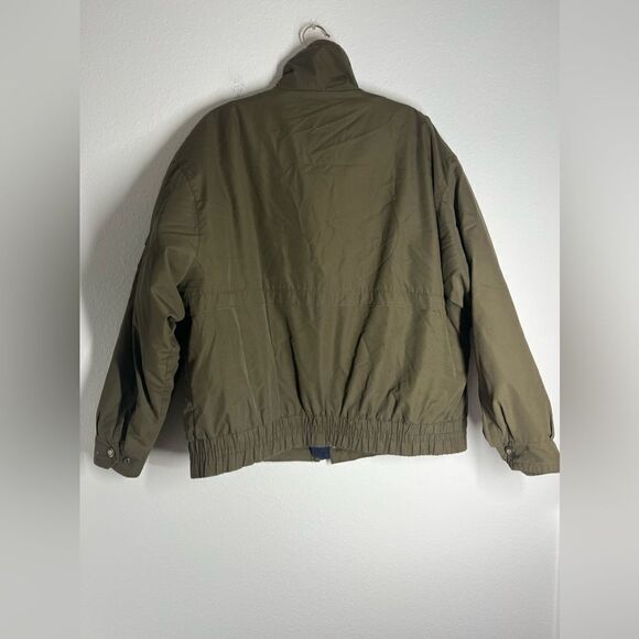 London Fog Vintage Flyer's Cold Weather Jacket - Olive Size L Lined - Picture 2 of 15
